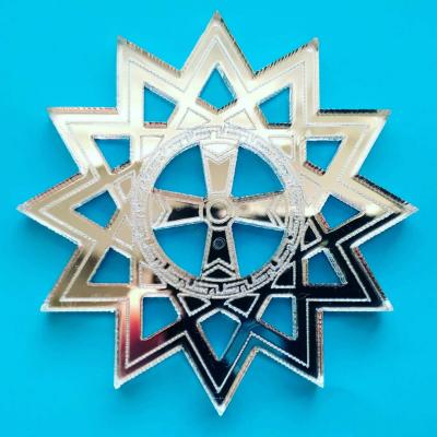 А.Эрцгам-  Зеркальная серебристая звезда Эрцгаммы. Диаметр 5 см